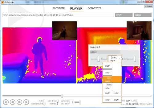 On-screen controls