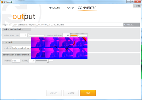 Converter output